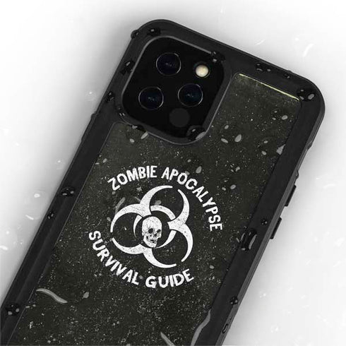 Zombie Apocalypse Survival Guide iPhone 12 Pro Waterproof Case