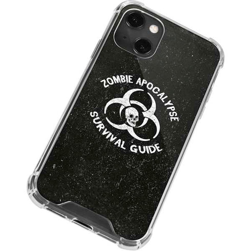 Zombie Apocalypse Survival Guide iPhone 14 Plus Clear Case