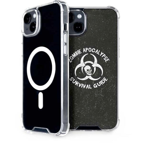 Zombie Apocalypse Survival Guide iPhone 15 Plus MagSafe Case