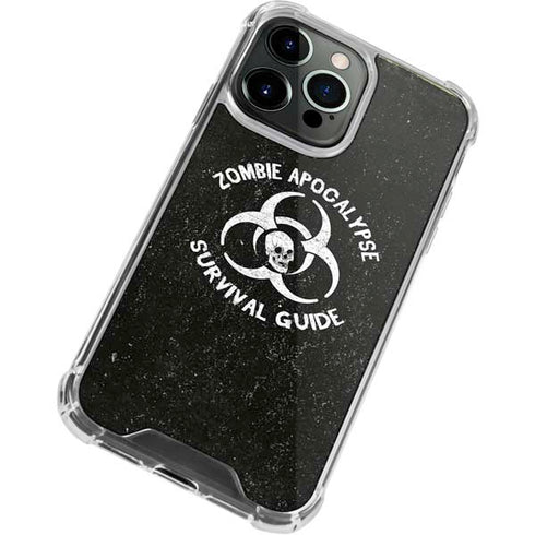 Zombie Apocalypse Survival Guide iPhone 14 Pro Clear Case