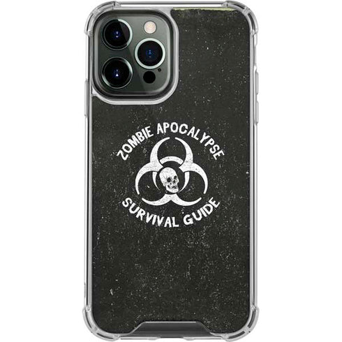 Zombie Apocalypse Survival Guide iPhone 14 Pro Max Clear Case