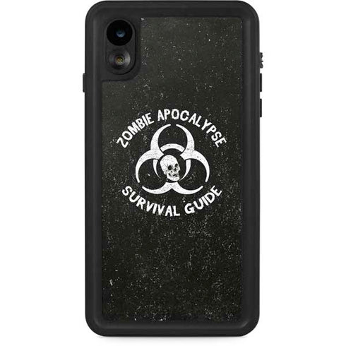 Zombie Apocalypse Survival Guide iPhone XR Waterproof Case