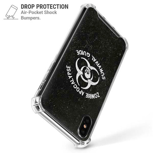 Zombie Apocalypse Survival Guide iPhone XS Max Clear Case