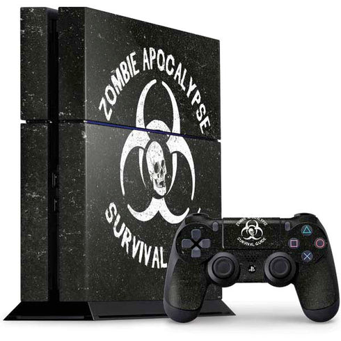 Zombie Apocalypse Survival Guide PS4 Console and Controller Bundle Skin
