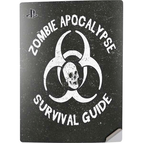 Zombie Apocalypse Survival Guide PS5 Digital Edition Console Skin