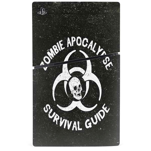 Zombie Apocalypse Survival Guide PS5 Slim Disk Bundle Skin