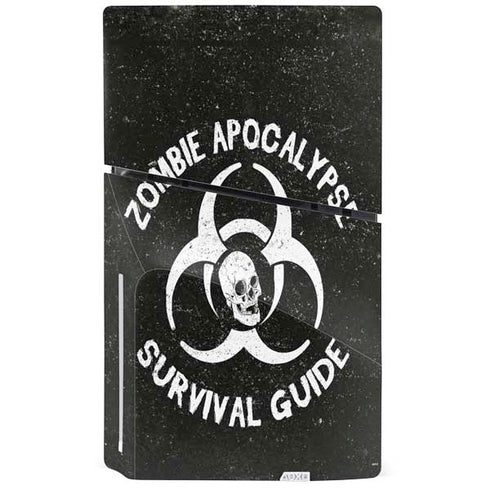 Zombie Apocalypse Survival Guide PS5 Slim Disk Console Skin