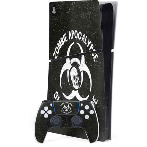 Zombie Apocalypse Survival Guide PS5 Slim Digital Edition Bundle Skin