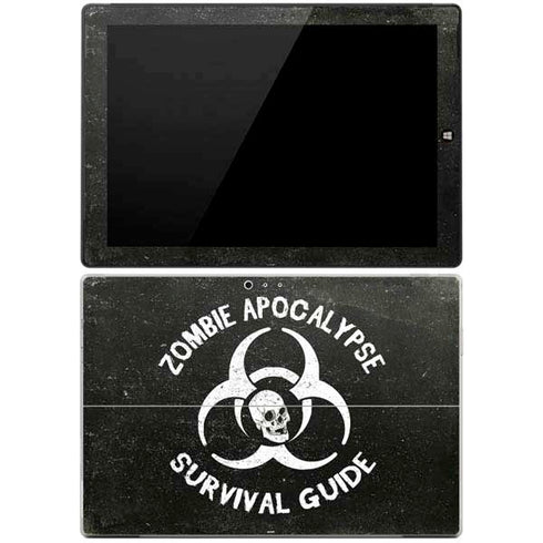 Zombie Apocalypse Survival Guide Surface Pro 3 Skin