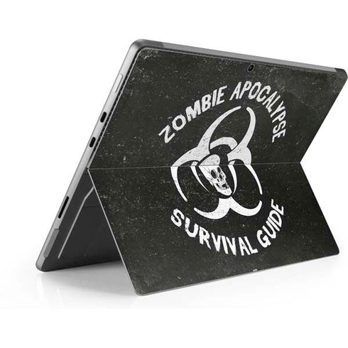Zombie Apocalypse Survival Guide Surface Pro 8 Skin