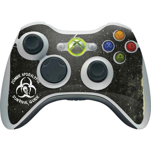 Zombie Apocalypse Survival Guide Xbox 360 Wireless Controller Skin