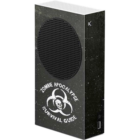 Zombie Apocalypse Survival Guide Xbox Series S Console Skin