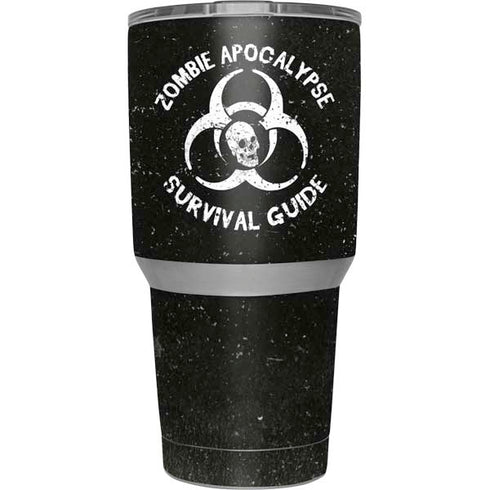 Zombie Apocalypse Survival Guide Yeti 30oz Rambler Tumbler Skin