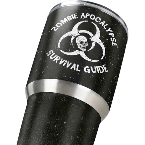 Zombie Apocalypse Survival Guide Yeti 30oz Rambler Tumbler Skin