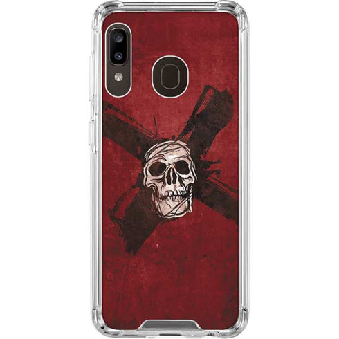 Zombie X Skull & Bone Galaxy A30 Clear Case