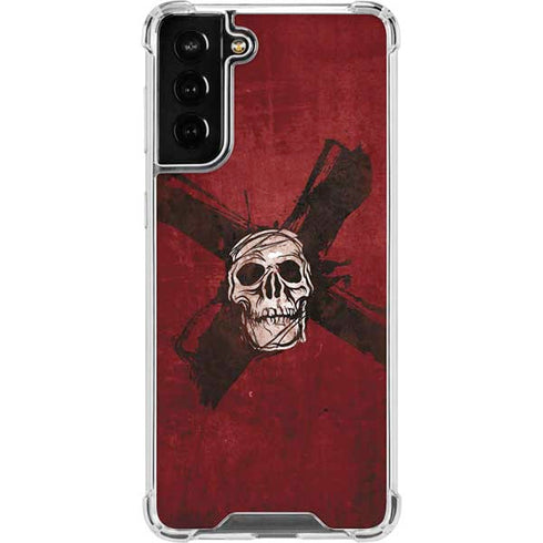 Zombie X Skull & Bone Galaxy S21 FE Clear Case