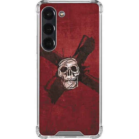 Zombie X Skull & Bone Galaxy S23 Clear Case