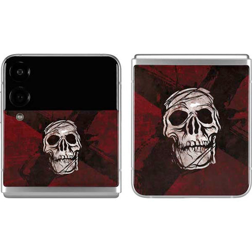 Zombie X Skull & Bone Galaxy Z Flip4 5G Skin