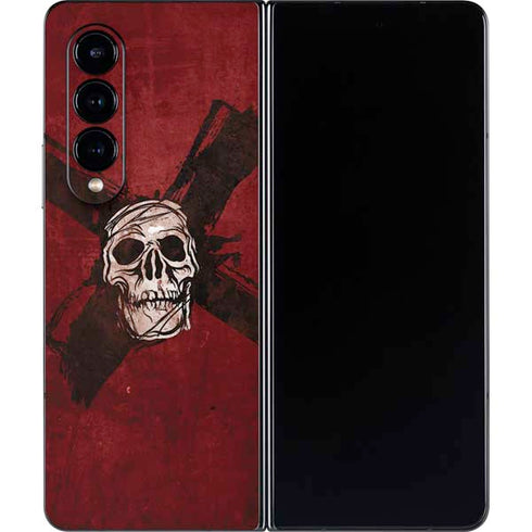 Zombie X Skull & Bone Galaxy Z Fold4 5G Skin