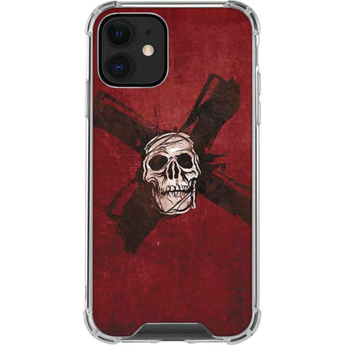 Zombie X Skull & Bone iPhone 12 Clear Case