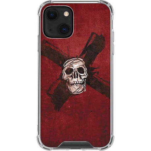 Zombie X Skull & Bone iPhone 13 Clear Case