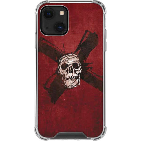 Zombie X Skull & Bone iPhone 13 Mini Clear Case