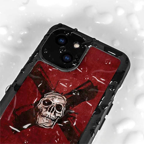Zombie X Skull & Bone iPhone 13 Mini Waterproof Case