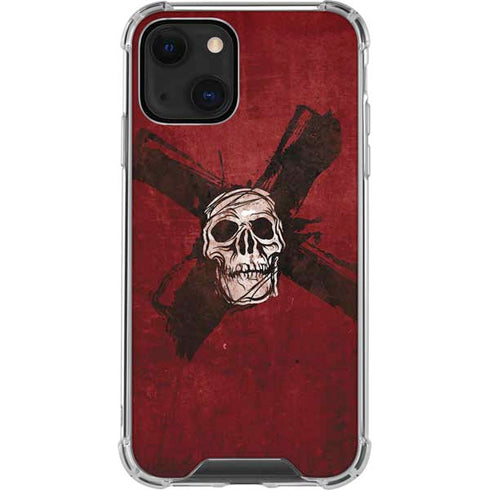 Zombie X Skull & Bone iPhone 14 Plus Clear Case