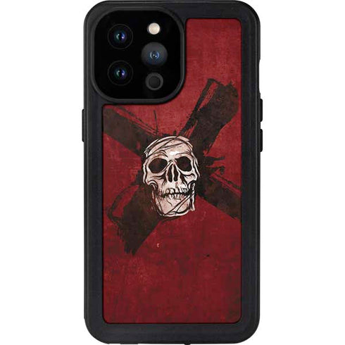 Zombie X Skull & Bone iPhone 14 Pro Max Waterproof Case