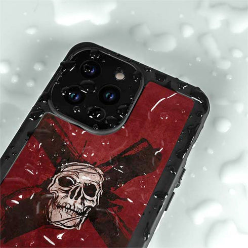 Zombie X Skull & Bone iPhone 14 Pro Max Waterproof Case