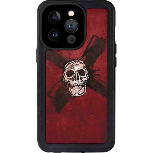 Zombie X Skull & Bone iPhone 14 Pro Waterproof Case
