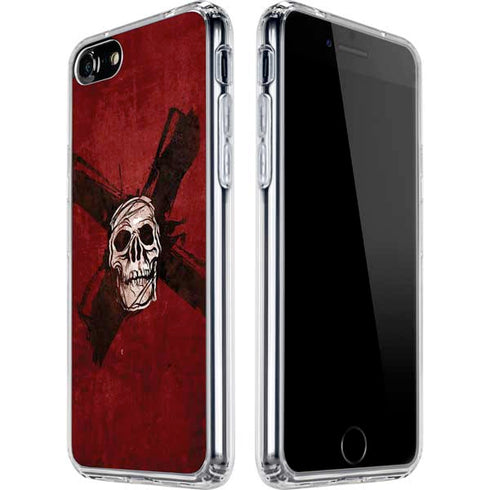 Zombie X Skull & Bone iPhone SE (2nd & 3rd Gen) Clear Case