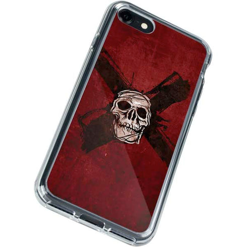 Zombie X Skull & Bone iPhone SE (2nd & 3rd Gen) Clear Case