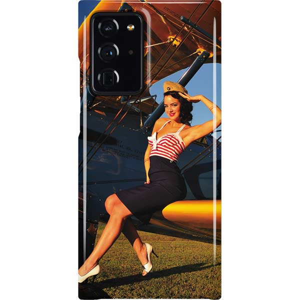 1940s Pin-Up On Stearman Biplane Galaxy Cases