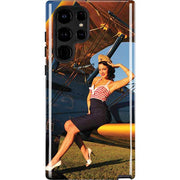 1940s Pin-Up On Stearman Biplane Galaxy Cases