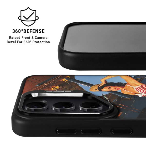 1940s Pin-Up On Stearman Biplane Galaxy S26 Ultra Kickstand Case