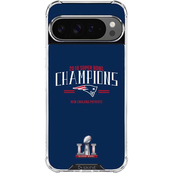 NFL 2016 Super Bowl LI Champions New England Patriots Google Pixel 10 Pro Clear Case