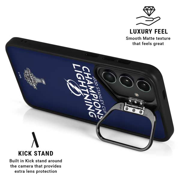 NHL 2020 Stanley Cup Champions Lightning Galaxy S26 Plus Kickstand Case