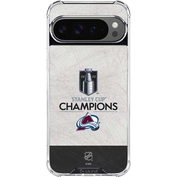 NHL 2022 Stanley Cup Champions Avalanche Google Pixel 10 Pro Clear Case