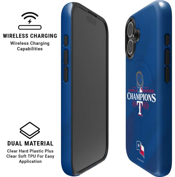 2023 World Series Champions Texas Rangers iPhone 16 Plus Magsafe Impact Case