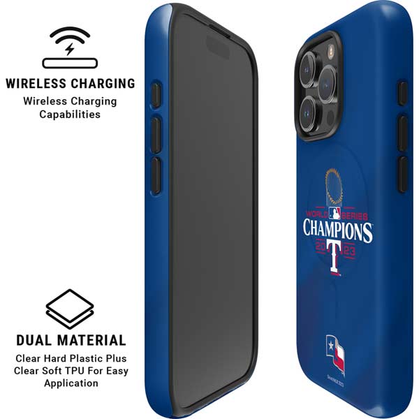 2023 World Series Champions Texas Rangers iPhone 16 Pro Max Magsafe Impact Case