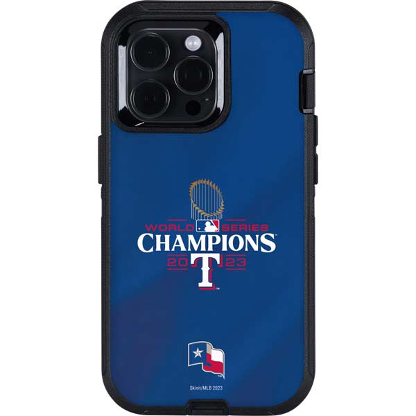2023 World Series Champions Texas Rangers Otterbox Defender iPhone Skin