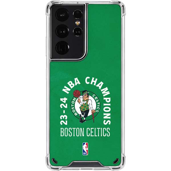 2024 NBA Champions Boston Celtics Galaxy S21 Ultra 5G Clear Case