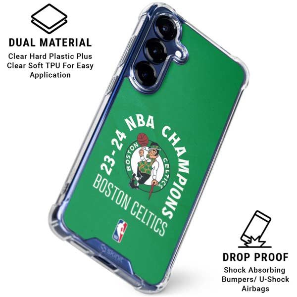 2024 NBA Champions Boston Celtics Galaxy S25 Plus Clear Case