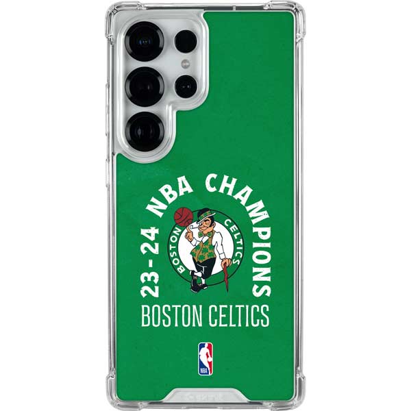 2024 NBA Champions Boston Celtics Galaxy S25 Ultra Clear Case