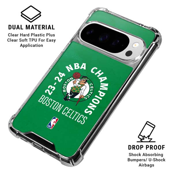 2024 NBA Champions Boston Celtics Google Pixel 10 Pro XL Clear Case