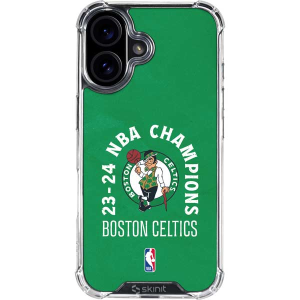2024 NBA Champions Boston Celtics iPhone 16 Plus Clear Case