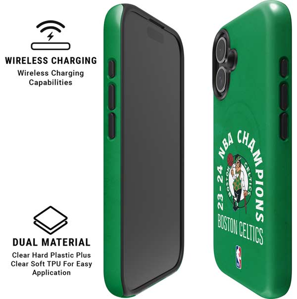 2024 NBA Champions Boston Celtics iPhone 16 Plus Magsafe Impact Case