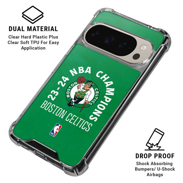 2024 NBA Champions Boston Celtics Pixel 9 Pro XL Clear Case
