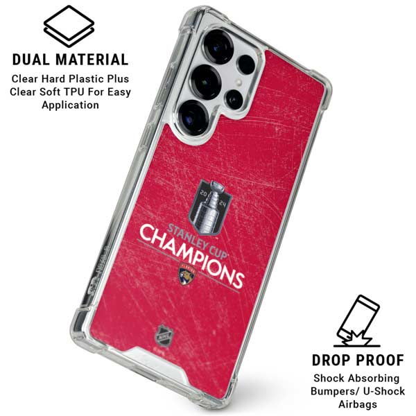 NHL 2024 Stanley Cup Champions Panthers Galaxy S26 Ultra Clear Case